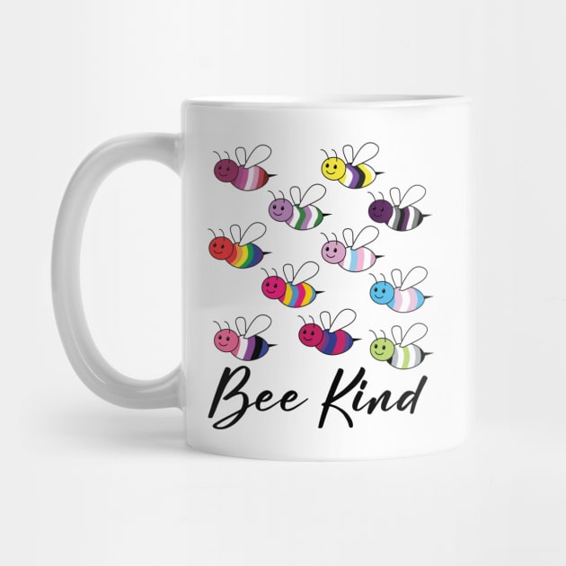 Bee LGBT Pride Bee Kind by ladonna marchand